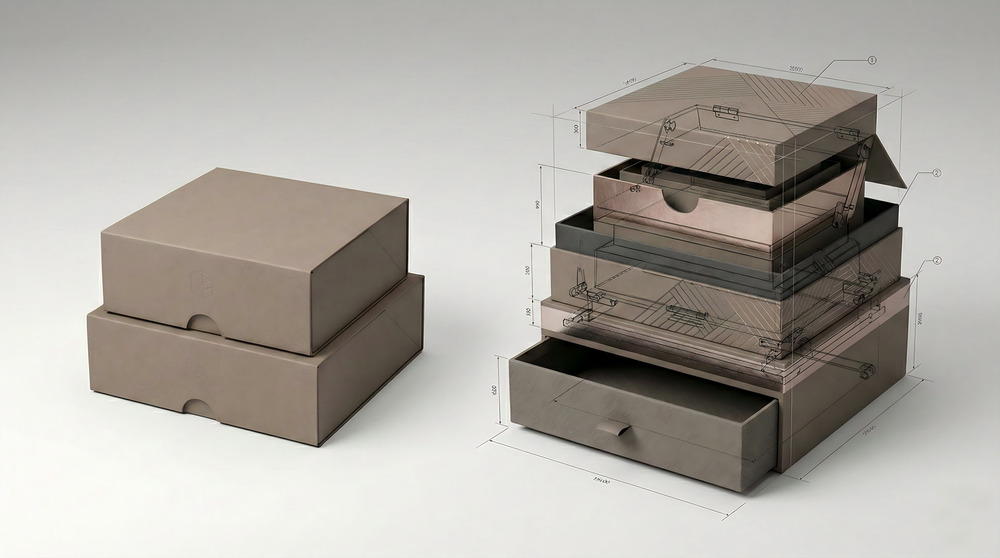 Over-engineered packaging design increasing cost and complexity without clear consumer value