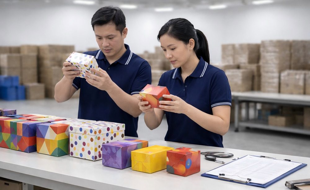 Final inspection used to confirm packaging quality before shipment