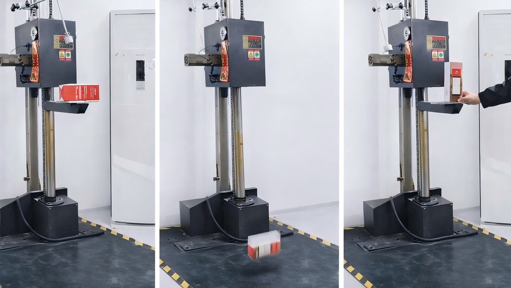 Packaging drop and compression tests to identify structural weaknesses early