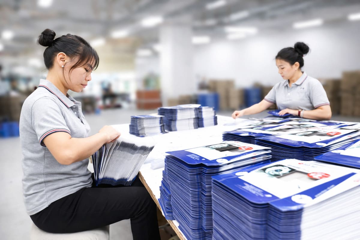 Packaging quality control inspection during production