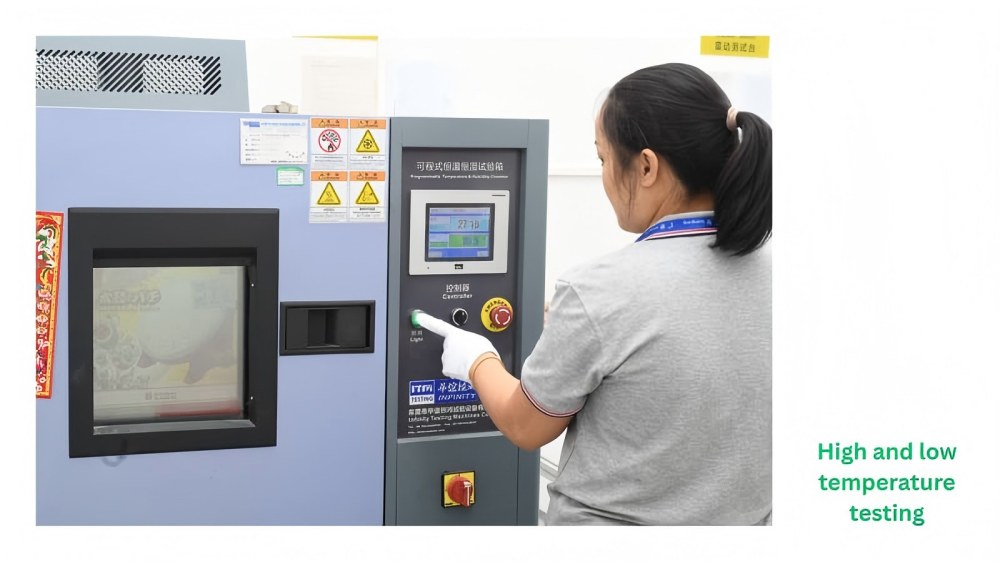 Packaging temperature and humidity testing chamber simulating extreme shipping conditions