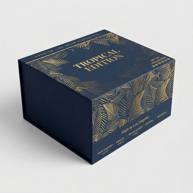 assembled collapsible rigid gift box