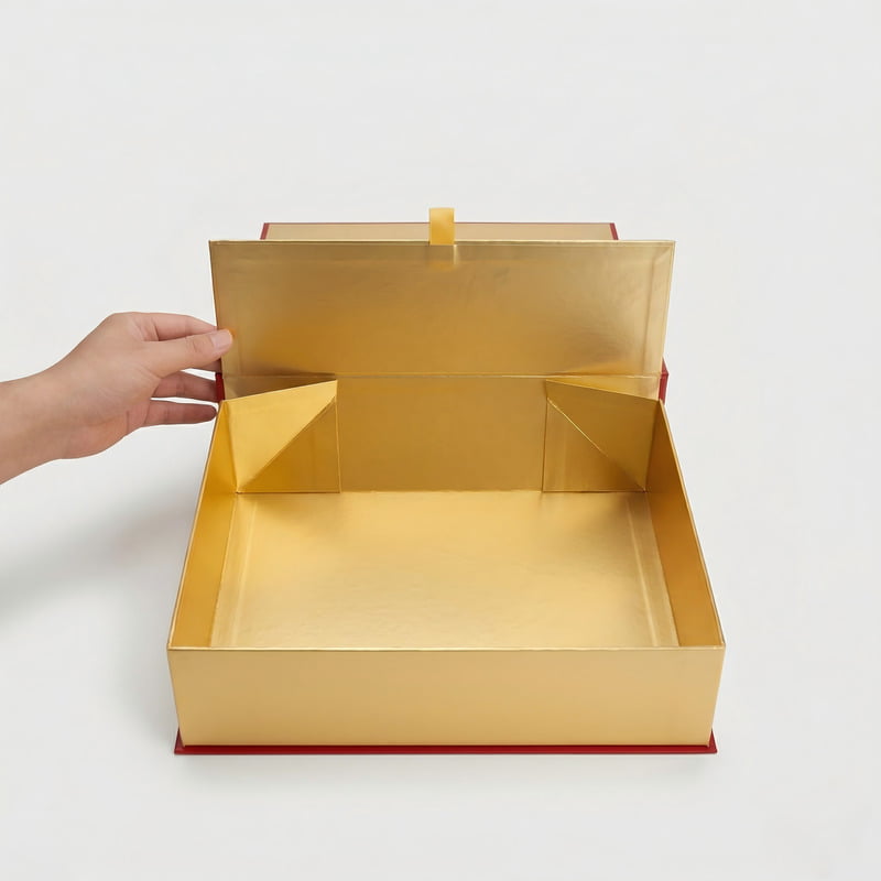 collapsible rigid box interior structure