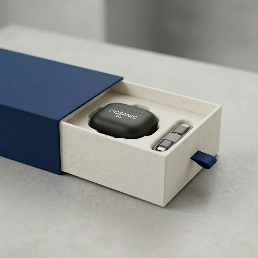 drawer rigid box with custom paper insert for product protection
