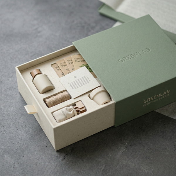 drawer rigid box retail gift set packaging with neutral branding