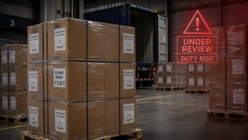 folding cartons already produced duty risk anti dumping packaging USA import