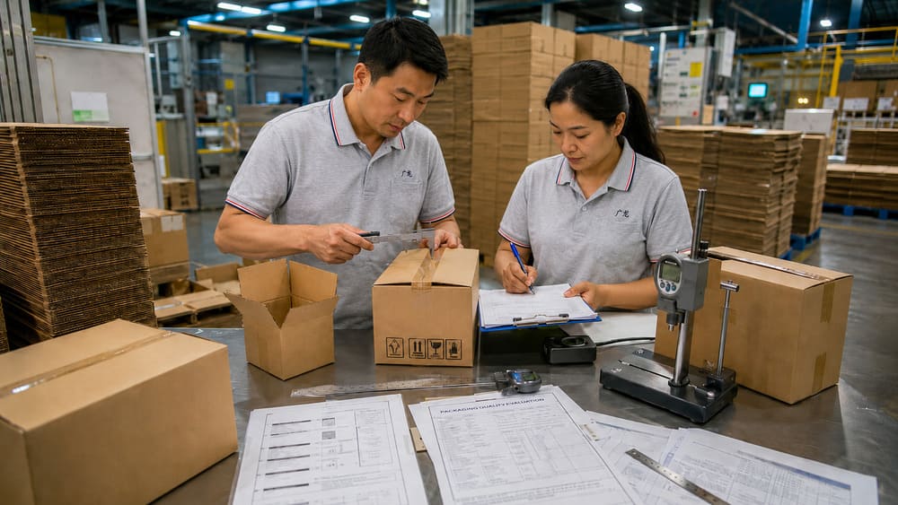 Packaging validation testing after master carton optimization