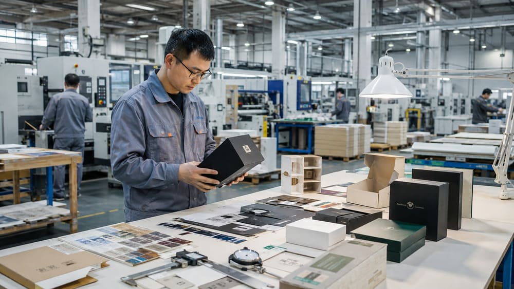 Packaging factory showing integrated manufacturing processes from materials to quality control