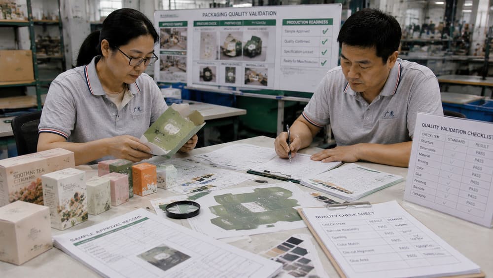 Packaging quality validation and production readiness check before mass production