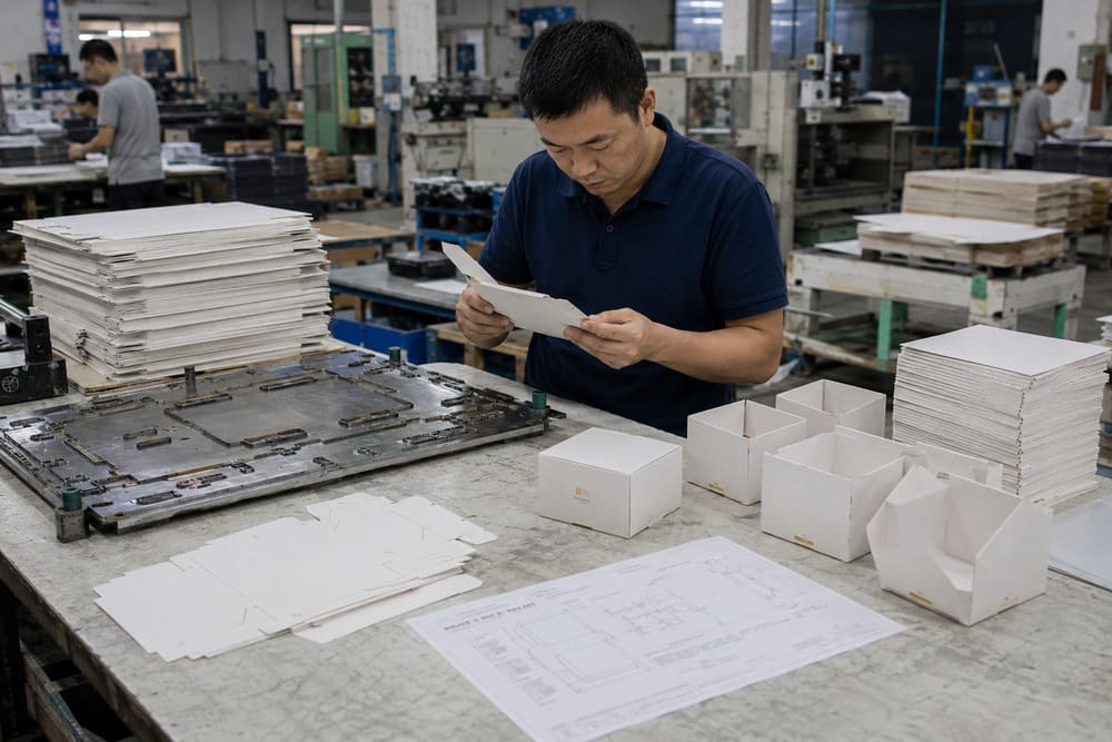 Packaging tooling and approved structure checked before volume production