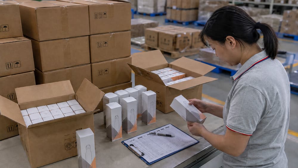 OQC AQL 1.0 pre-shipment sampling inspection of packed custom paper packaging before shipment release